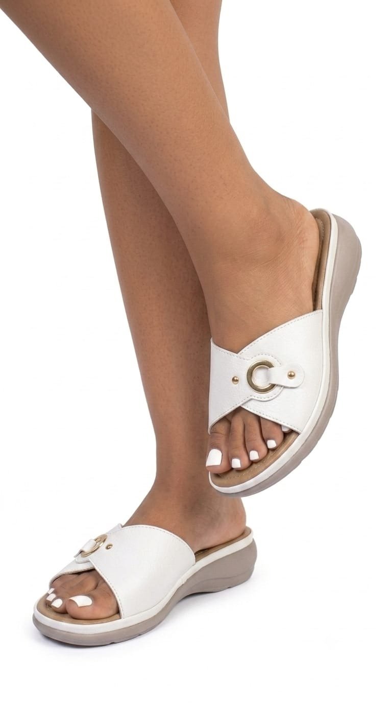 Aurielle Comfort Wedge Slides - Image 2