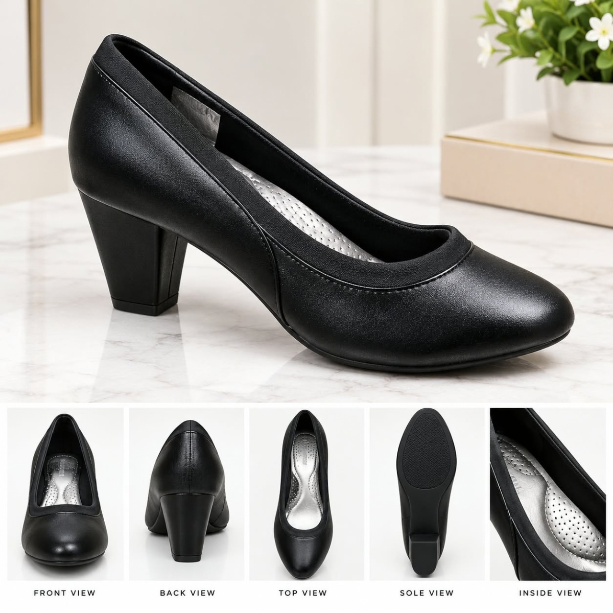 Grace Classic Block Heels